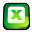 Microsoft Office Excel Icon 32x32 png